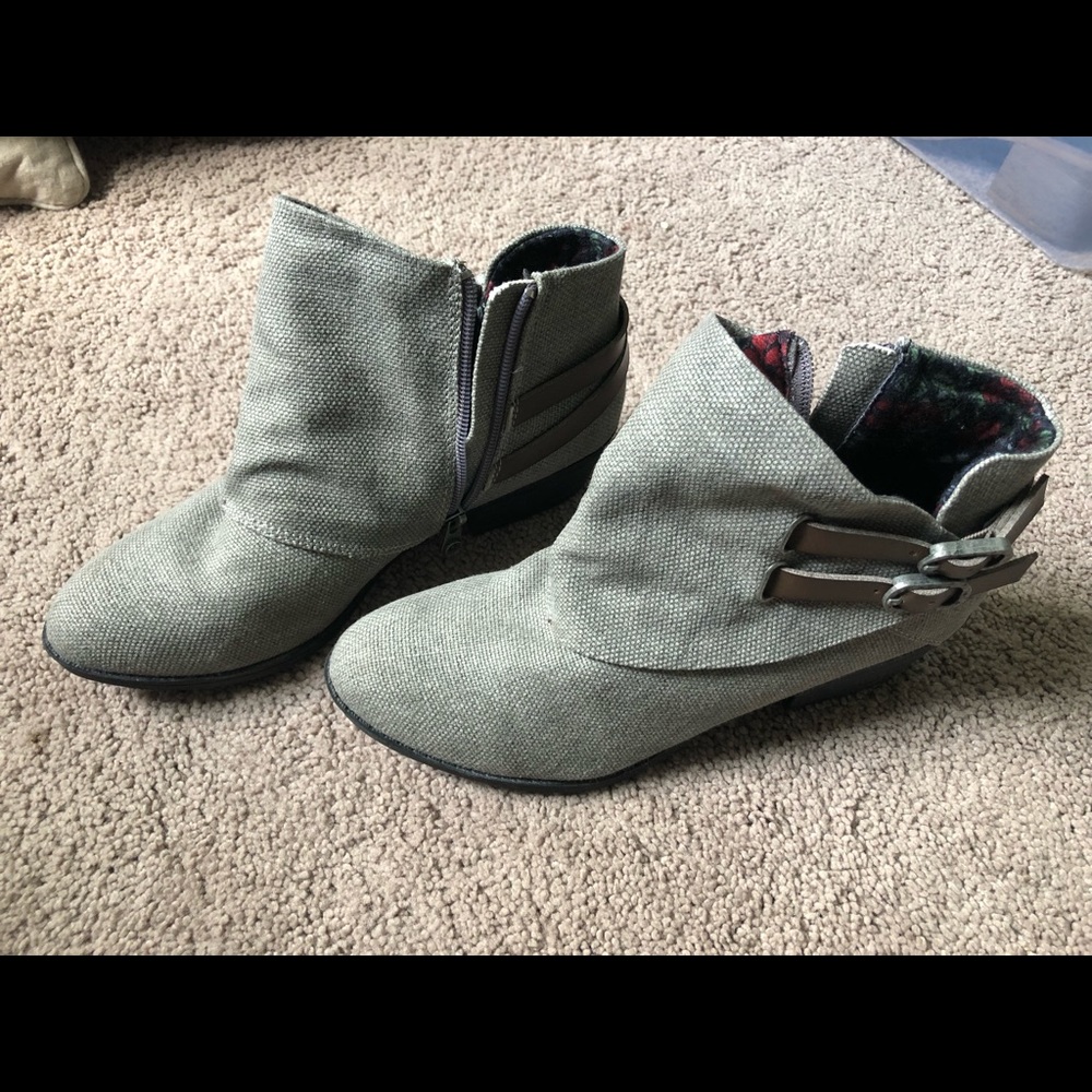 Grey booties